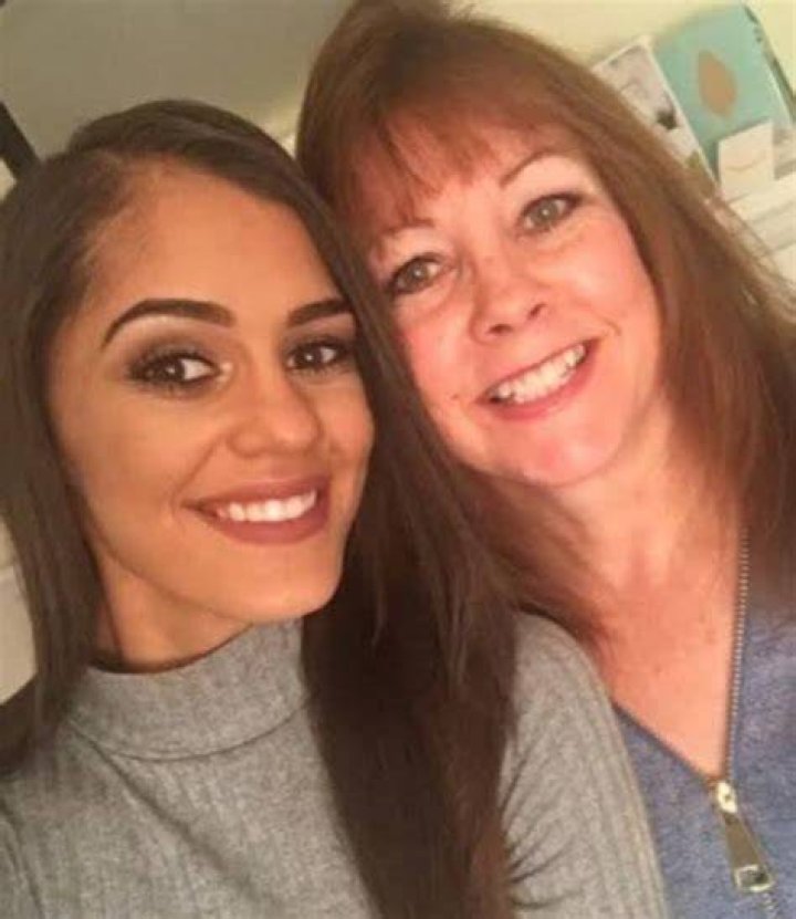 Janine Tate with her mother