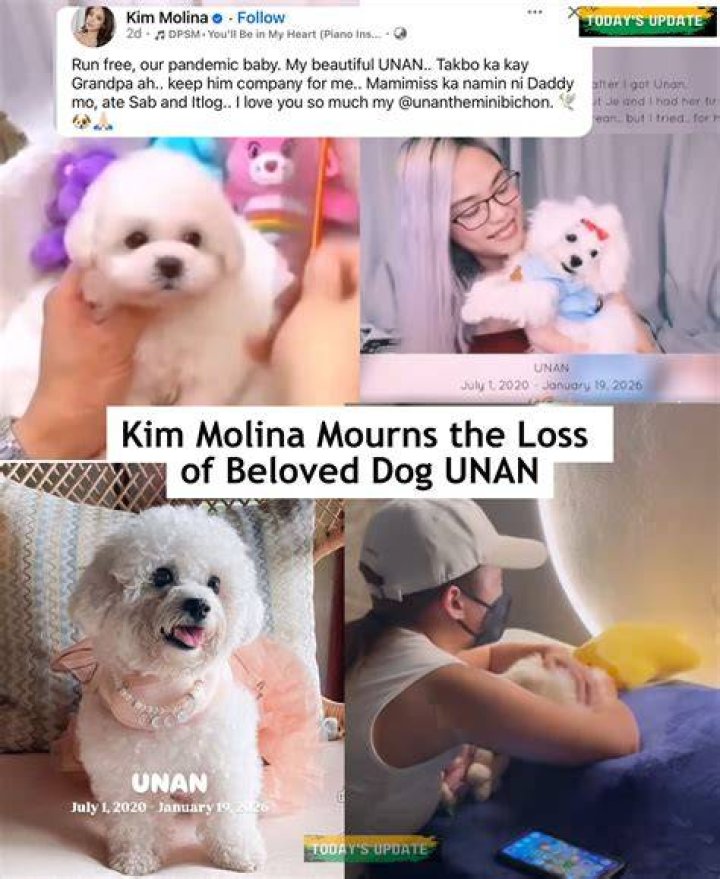 Kim Molina with her dog